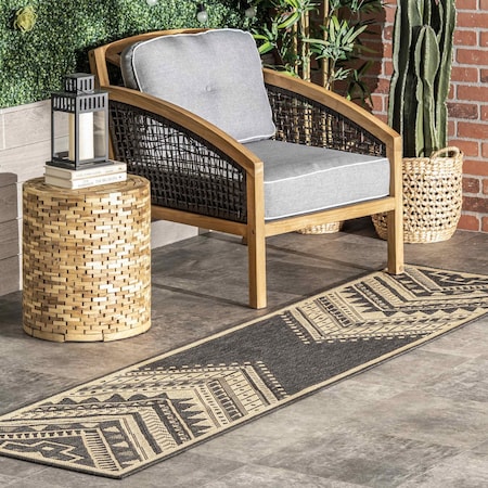 Nuloom Landry Aztec Indoor/Outdoor Area Rug 2ft x 8ft GBCB24B-208
